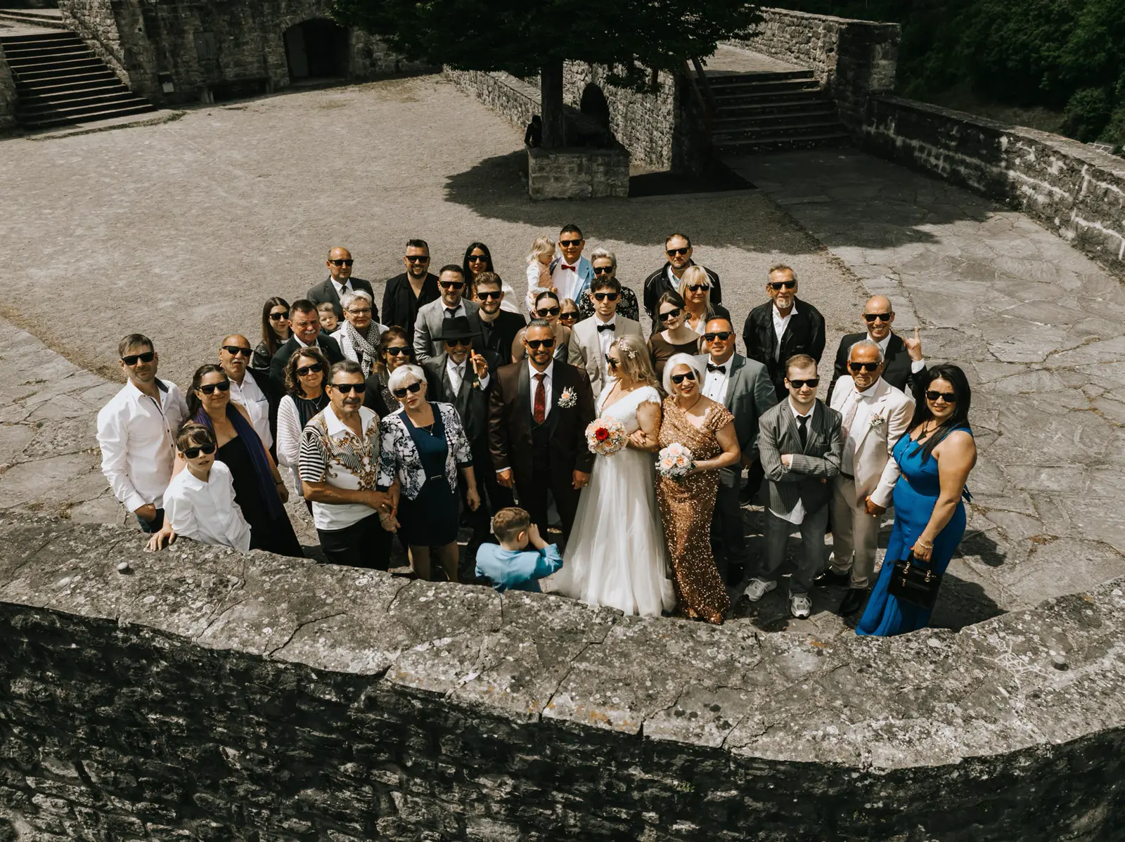 Drohnenaufnahme — Hochzeit